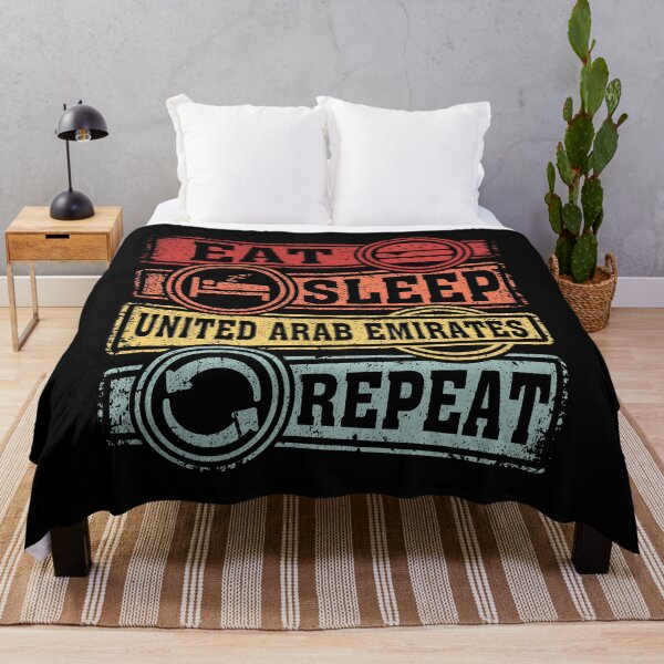 Item preview, Eat Sleep United Arab Emirates Repeat designed and sold by GabbyKash.