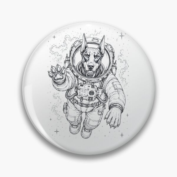 Item preview, Vintage Doberman Pinscher Astronaut Dog Dad Mom Lover designed and sold by TerryConnells.