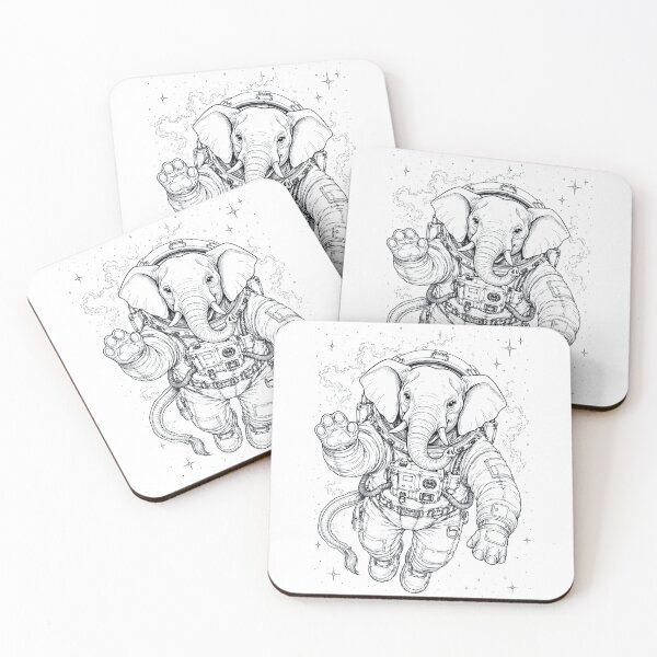 Item preview, Vintage Elephant Astronaut Animal Lover designed and sold by TerryConnells.