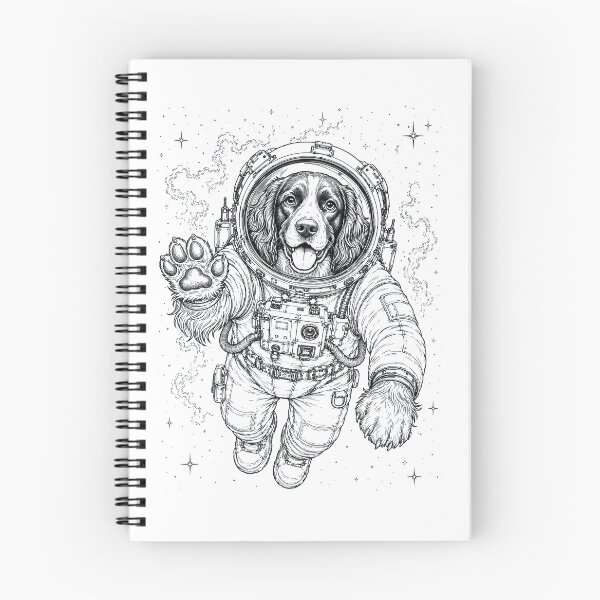 Item preview, Vintage English Springer Spaniel Astronaut Dog Dad Mom Lover designed and sold by TerryConnells.