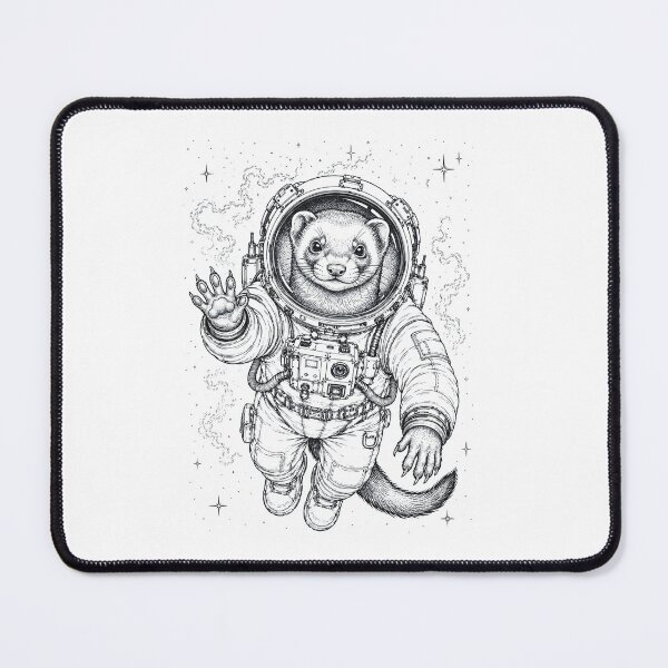 Item preview, Vintage Ferret Astronaut Animal Lover designed and sold by TerryConnells.