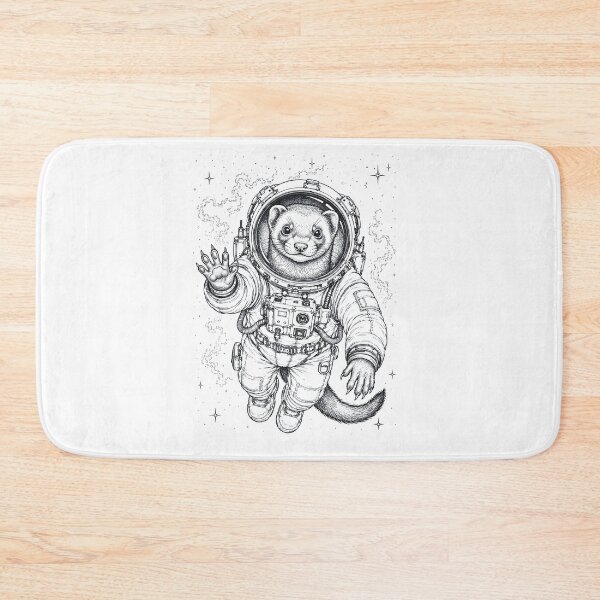 Item preview, Vintage Ferret Astronaut Animal Lover designed and sold by TerryConnells.