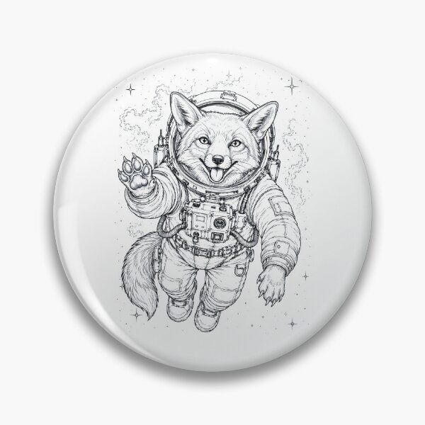 Item preview, Vintage Fox Astronaut Animal Lover designed and sold by TerryConnells.