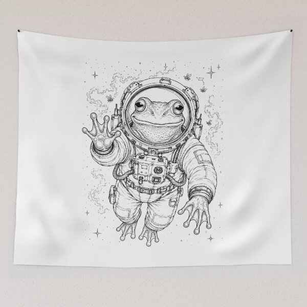 Item preview, Vintage Frog Astronaut Animal Lover designed and sold by TerryConnells.