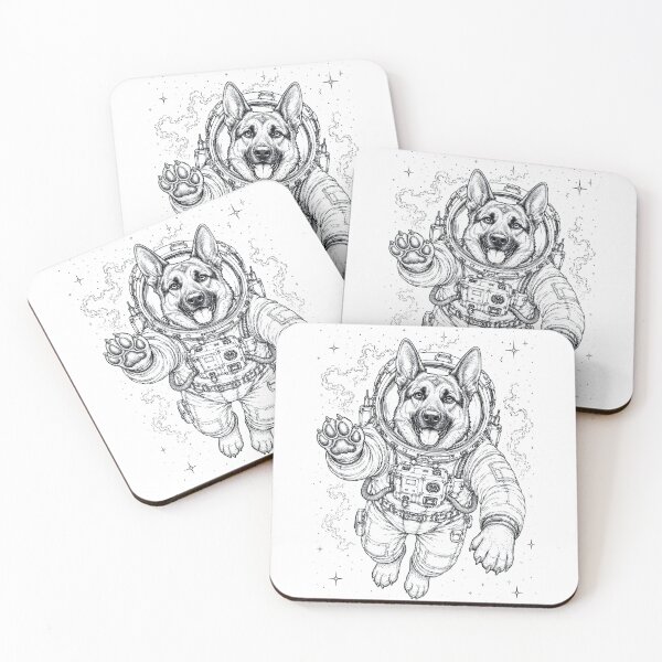 Item preview, Vintage German Shepherd Astronaut Dog Dad Mom Lover designed and sold by TerryConnells.