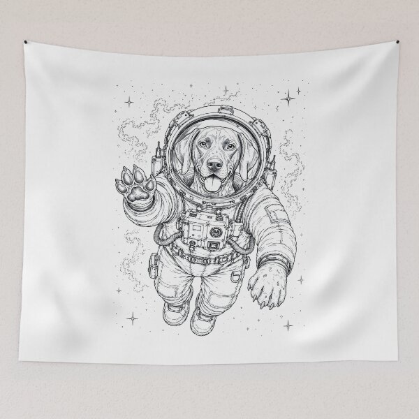 Item preview, Vintage German Shorthaired Pointer Astronaut Dog Dad Mom Lover designed and sold by TerryConnells.