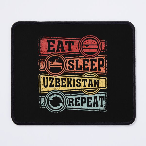Item preview, Eat Sleep Uzbekistan Repeat designed and sold by GabbyKash.