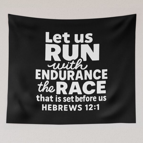 Item preview, Hebrews 12:1 Run With Endurance The Race That Is Set Before Us designed and sold by plushism.