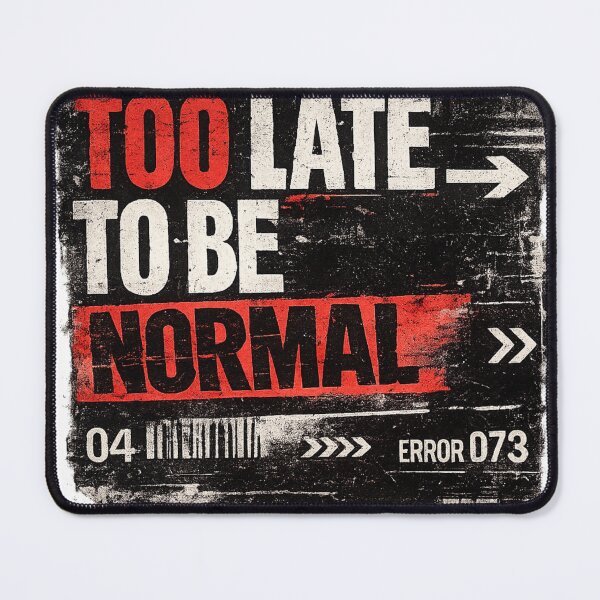 Item preview, Too Late To Be Normal – Distressed Grunge Rebel Typography designed and sold by FusiTink.