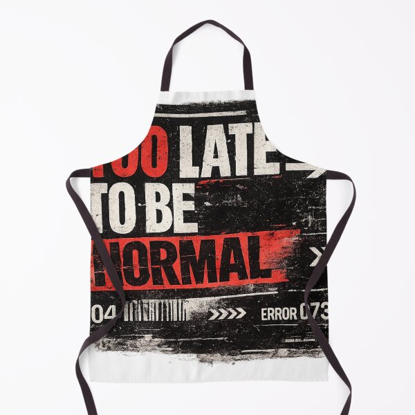 Item preview, Too Late To Be Normal – Distressed Grunge Rebel Typography designed and sold by FusiTink.