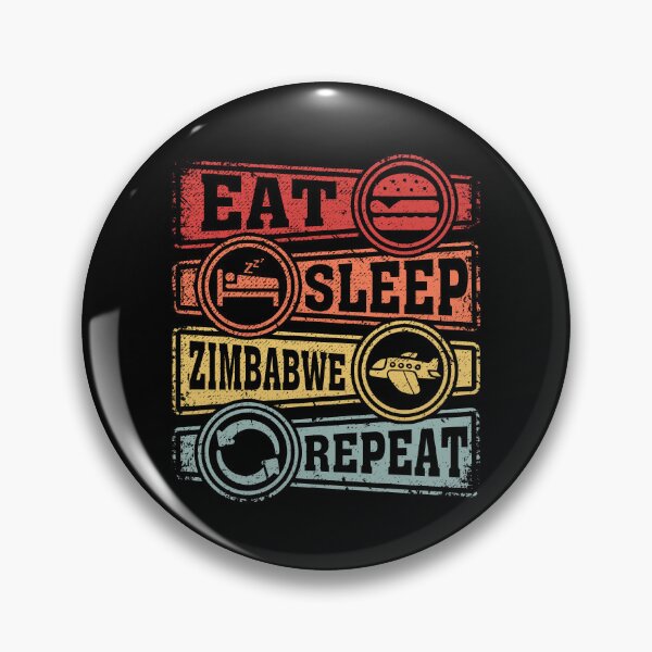 Item preview, Eat Sleep Zimbabwe Repeat designed and sold by GabbyKash.