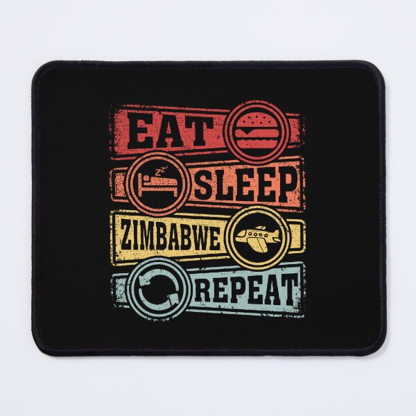 Item preview, Eat Sleep Zimbabwe Repeat designed and sold by GabbyKash.