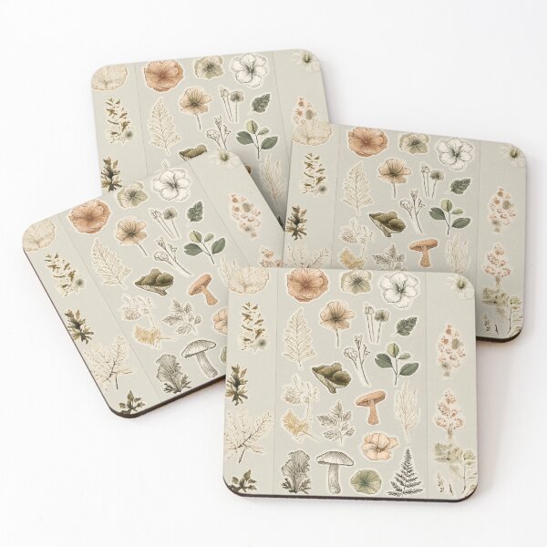 Item preview, Cottagecore Botanical Sticker Pack - Earthy Line Art designed and sold by QutteshopLM .