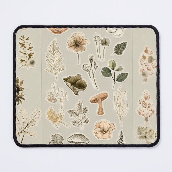 Item preview, Cottagecore Botanical Sticker Pack - Earthy Line Art designed and sold by QutteshopLM .