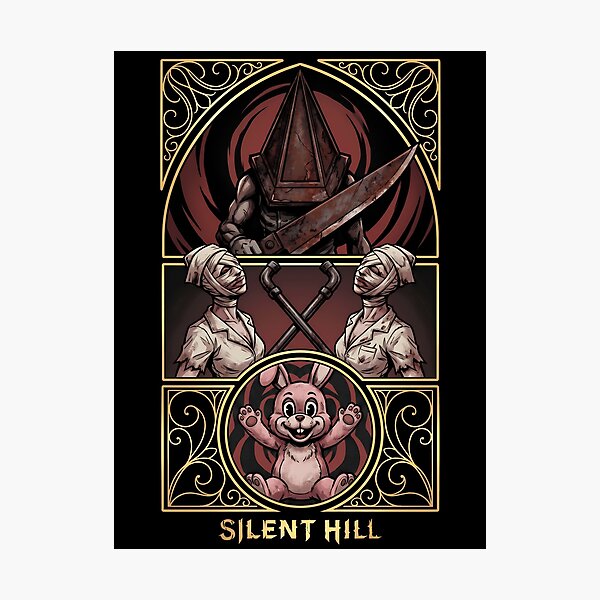 Item preview, Pyramid Head Silent Hill Fan Art – Red Helmet Great Knife Horror Design designed and sold by Senpaiwaves.
