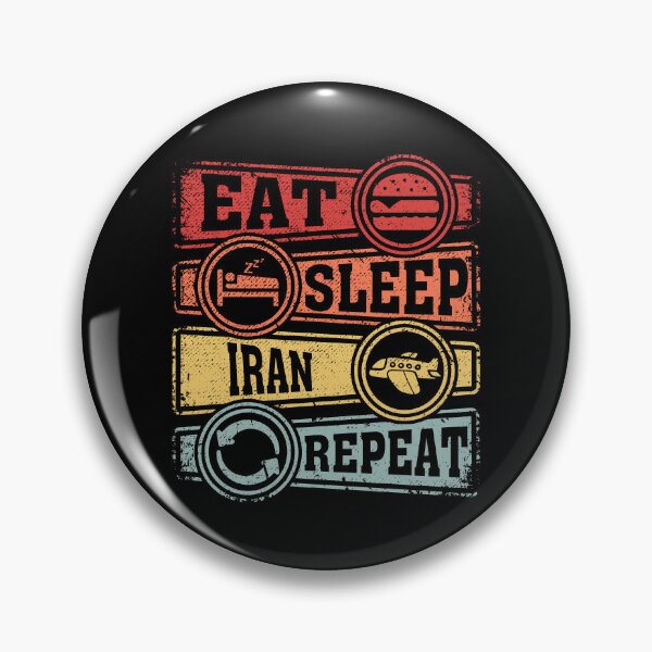 Item preview, Eat Sleep Iran Repeat designed and sold by GabbyKash.