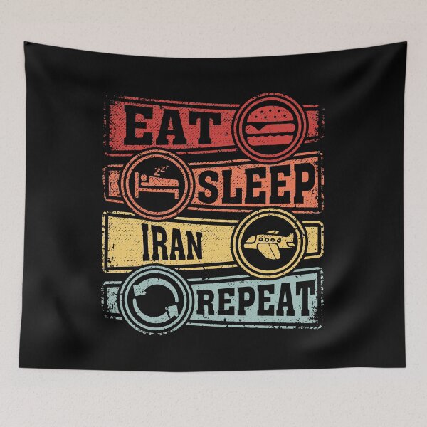 Item preview, Eat Sleep Iran Repeat designed and sold by GabbyKash.