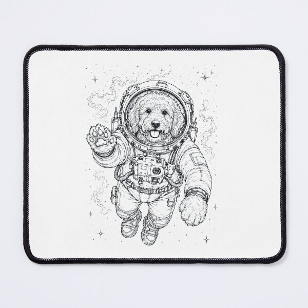 Item preview, Vintage Goldendoodle Astronaut Dog Dad Mom Lover designed and sold by TerryConnells.