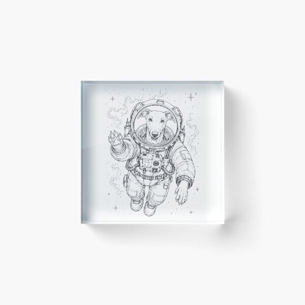 Item preview, Vintage Greyhound Astronaut Dog Dad Mom Lover designed and sold by TerryConnells.