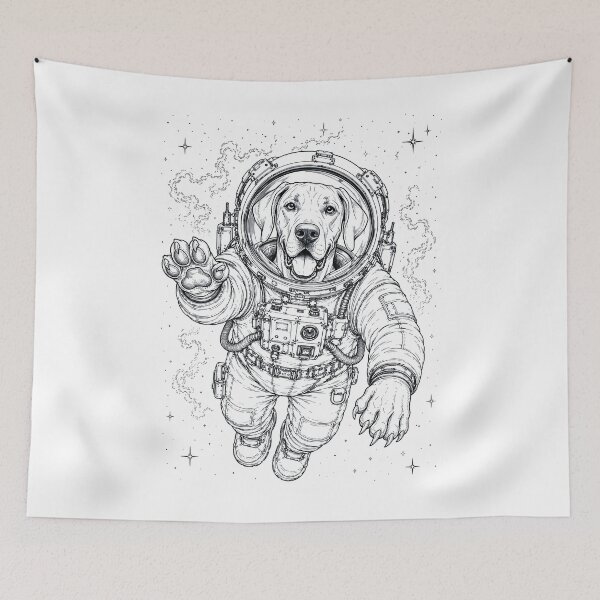 Item preview, Vintage Great Dane Astronaut Dog Dad Mom Lover designed and sold by TerryConnells.