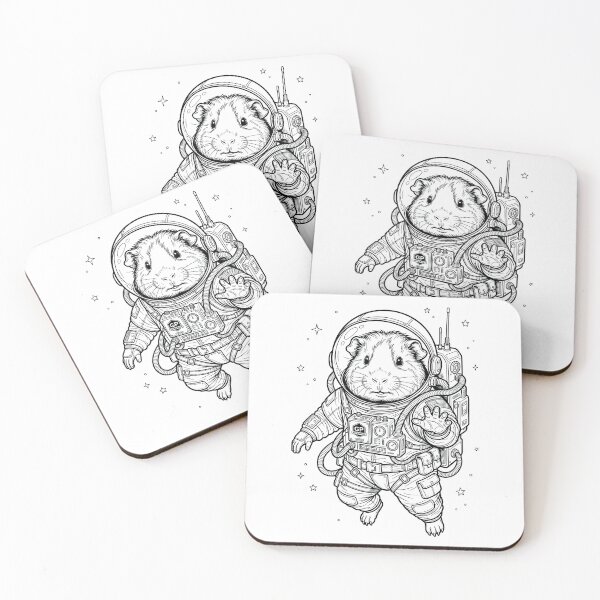 Item preview, Vintage Guinea Pig Astronaut Animal Lover designed and sold by TerryConnells.