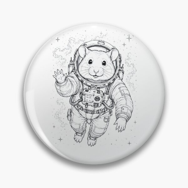 Item preview, Vintage Hamster Astronaut Animal Lover designed and sold by TerryConnells.