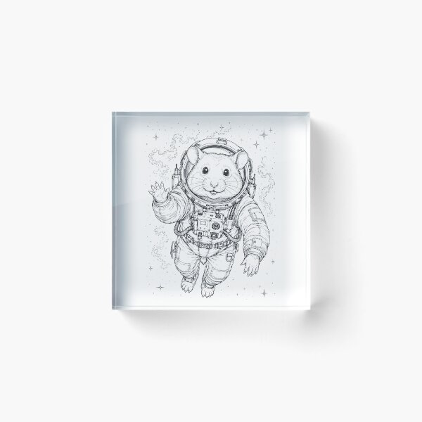 Item preview, Vintage Hamster Astronaut Animal Lover designed and sold by TerryConnells.