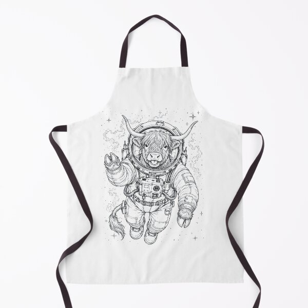 Item preview, Vintage Highland Cow Astronaut Animal Lover designed and sold by TerryConnells.
