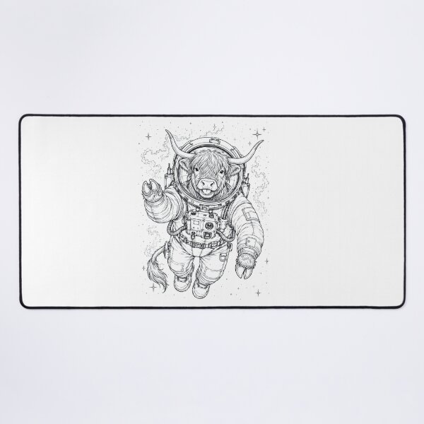 Item preview, Vintage Highland Cow Astronaut Animal Lover designed and sold by TerryConnells.