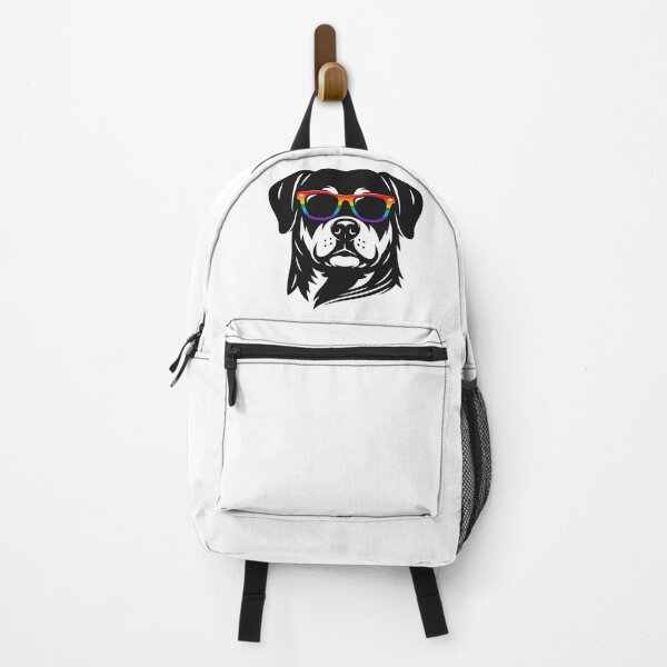 Item preview, Cool Rottweiler with Rainbow Sunglasses Art - Cute Dog Illustration designed and sold by myforestfog.