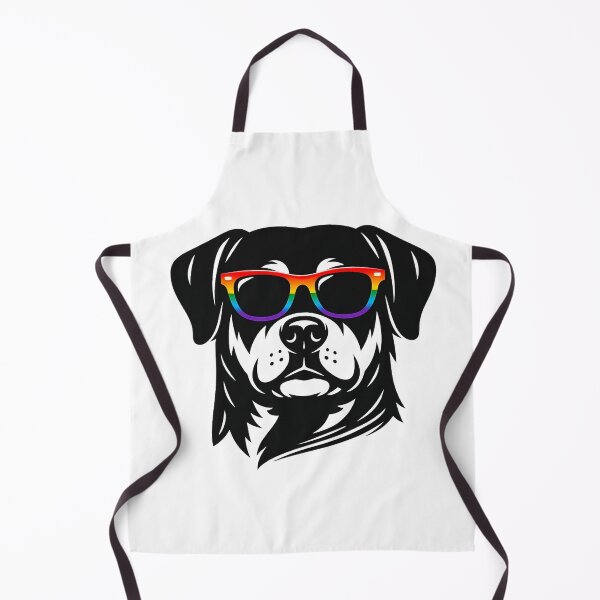 Item preview, Cool Rottweiler with Rainbow Sunglasses Art - Cute Dog Illustration designed and sold by myforestfog.