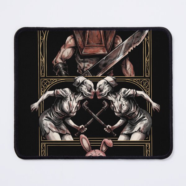 Item preview, Pyramid Head Silent Hill Fan Art – Red Helmet Great Knife Horror Design designed and sold by Senpaiwaves.