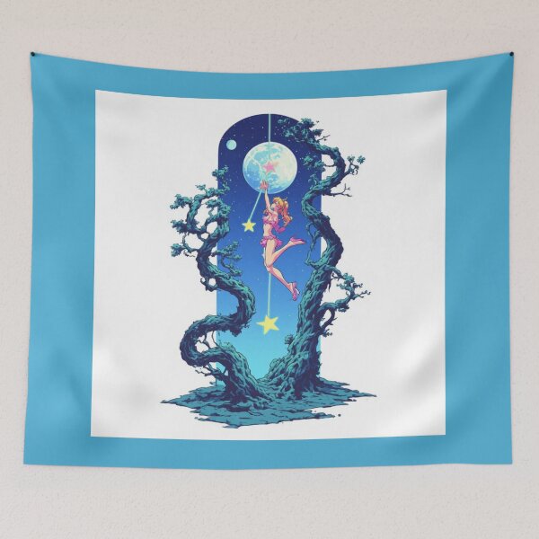 Item preview, Lady hanging from moon designed and sold by Kari's shop.