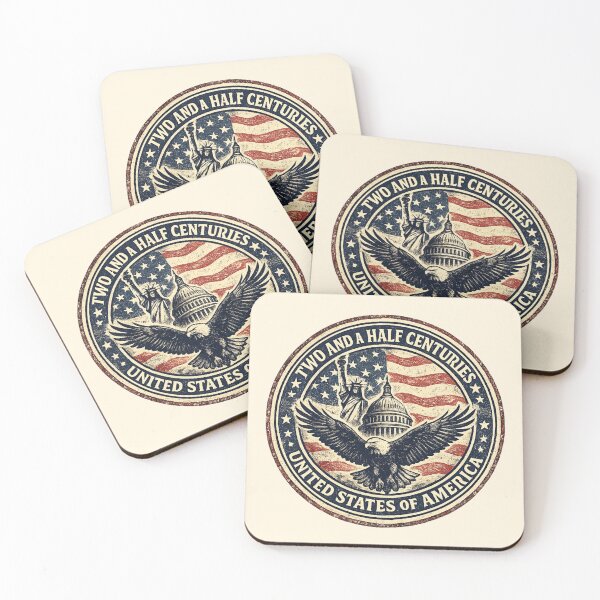 Item preview, Two Half Centuries United States Eagle Badge Anniversary Tee designed and sold by Fanverse Merchandise.