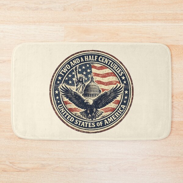 Item preview, Two Half Centuries United States Eagle Badge Anniversary Tee designed and sold by Fanverse Merchandise.