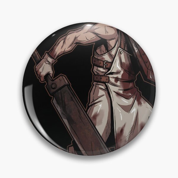 Item preview, Pyramid Head Silent Hill Fan Art – Red Helmet Great Knife Horror Design designed and sold by Senpaiwaves.