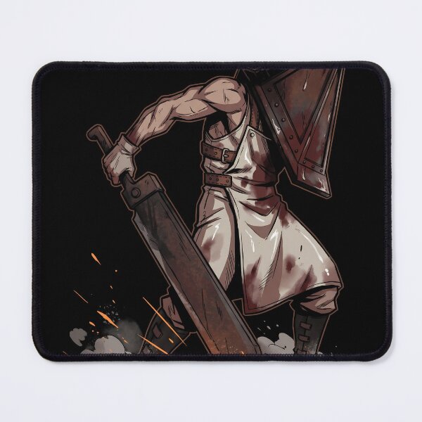 Item preview, Pyramid Head Silent Hill Fan Art – Red Helmet Great Knife Horror Design designed and sold by Senpaiwaves.