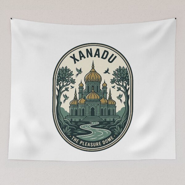 Item preview, Xanadu Pleasure Dome Vintage Palace Illustration designed and sold by k3rstman1.