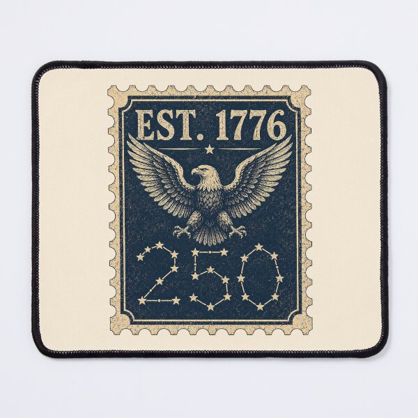 Item preview, Est 1776 Patriotic Eagle Stamp 250 Anniversary Gift Tee designed and sold by Fanverse Merchandise.