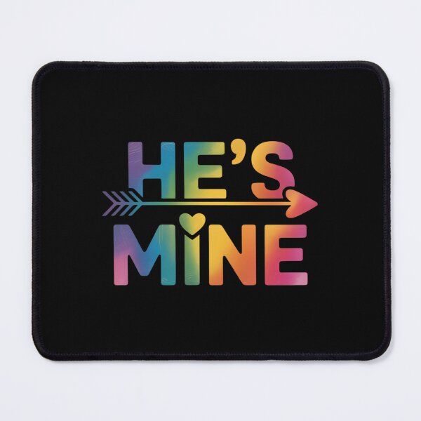 Item preview, Gay Couple Matching He's Mine LGBT Pride designed and sold by sailorjessiArt.