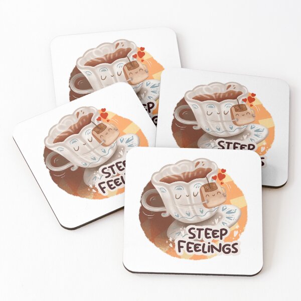 Item preview, Steep Feelings - Cute Tea Pun designed and sold by Vuckovicdraws.