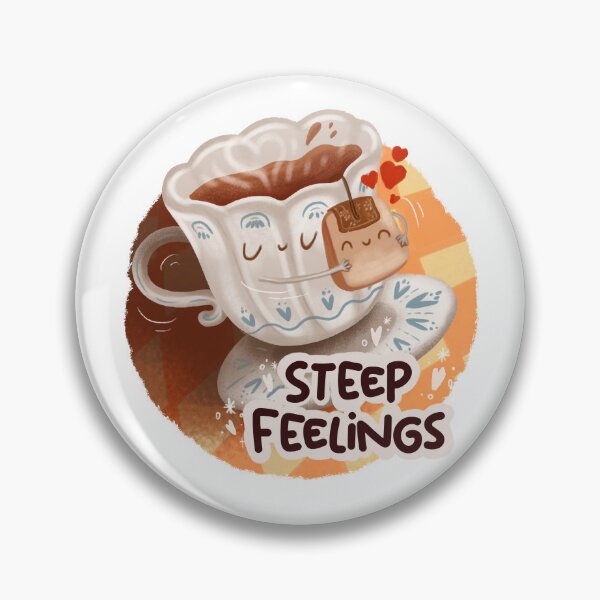 Item preview, Steep Feelings - Cute Tea Pun designed and sold by Vuckovicdraws.