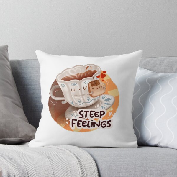Item preview, Steep Feelings - Cute Tea Pun designed and sold by Vuckovicdraws.