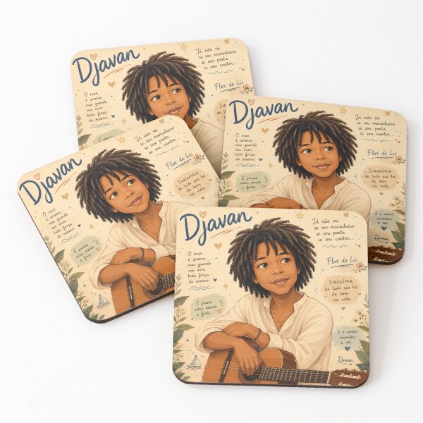 Item preview, Cantor Djavan designed and sold by Traços do Brasil .