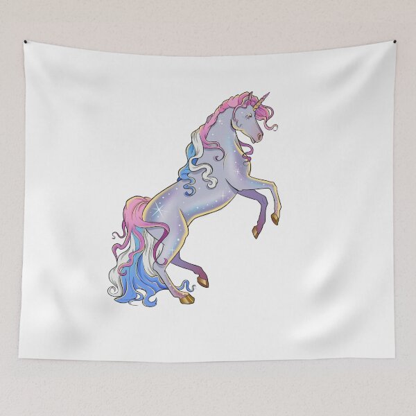 Item preview, Magical Rainbow Unicorn – Cute Pastel Fantasy Aesthetic Art designed and sold by Doodle_Craze.