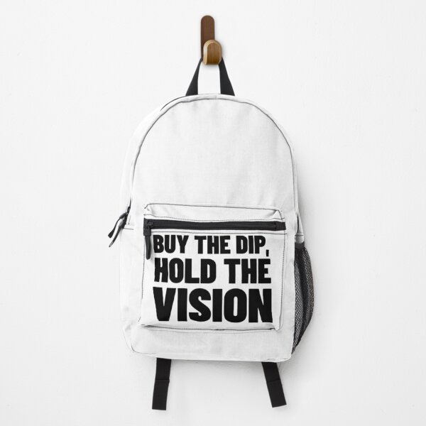 Item preview, Buy The Dip, Hold The Vision - Crypto & Stock Trader Quote designed and sold by MotionBanana Art.