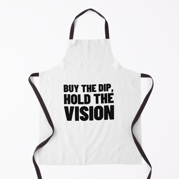 Item preview, Buy The Dip, Hold The Vision - Crypto & Stock Trader Quote designed and sold by MotionBanana Art.
