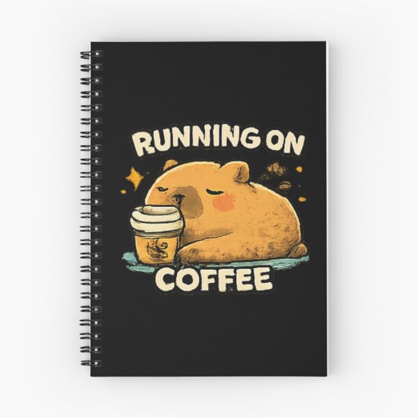 Item preview, Running On Coffee Sleepy Capybara designed and sold by Hobby-up.