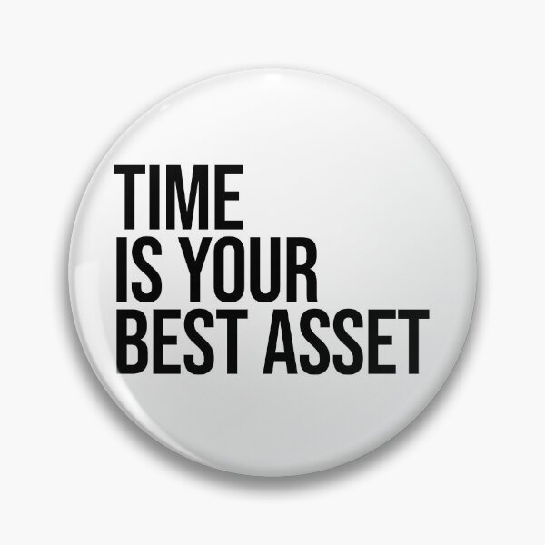 Item preview, Time Is Your Best Asset - Financial Independence & Investing Quote designed and sold by MotionBanana Art.