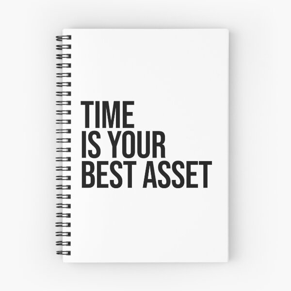 Item preview, Time Is Your Best Asset - Financial Independence & Investing Quote designed and sold by MotionBanana Art.